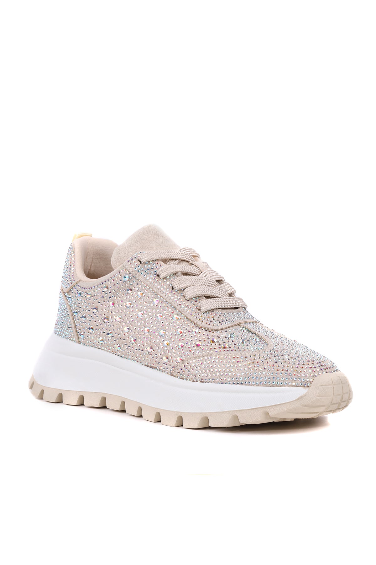 Stato Stella Taş İşlemeli Siyah Hafif Rahat Kadın Sneaker