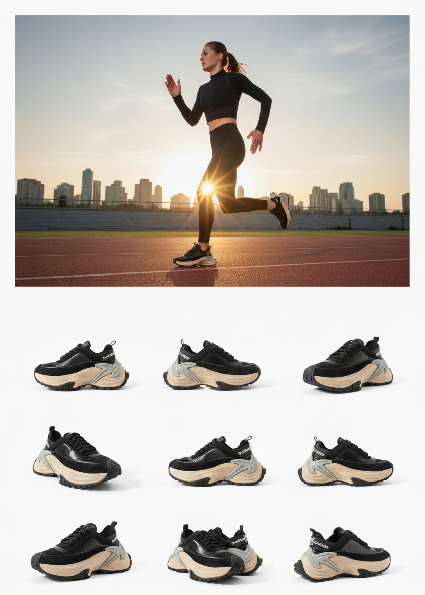 Kadın Comfort Spor Ayakkabı Siyah