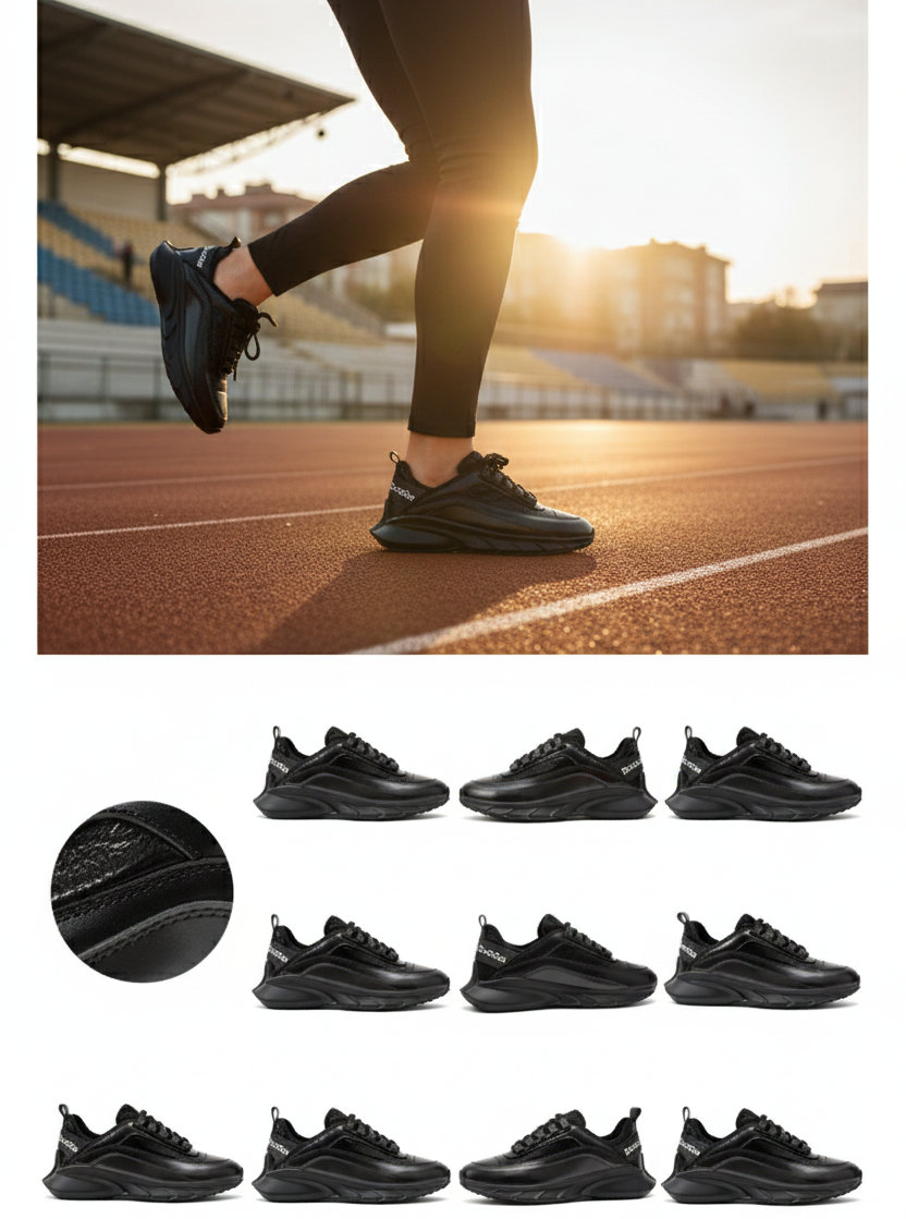 Dört Mevsim Comfort Kadın Spor Ayakkabı – Siyah