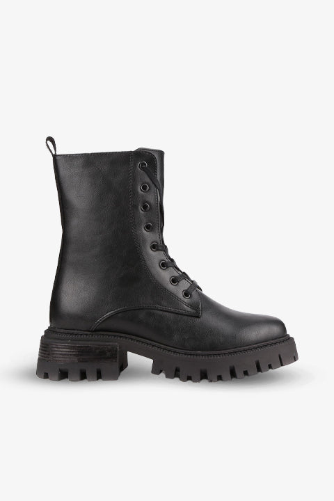 Stato - Siyah Renk Fermuarlı Kadın Postal Bot