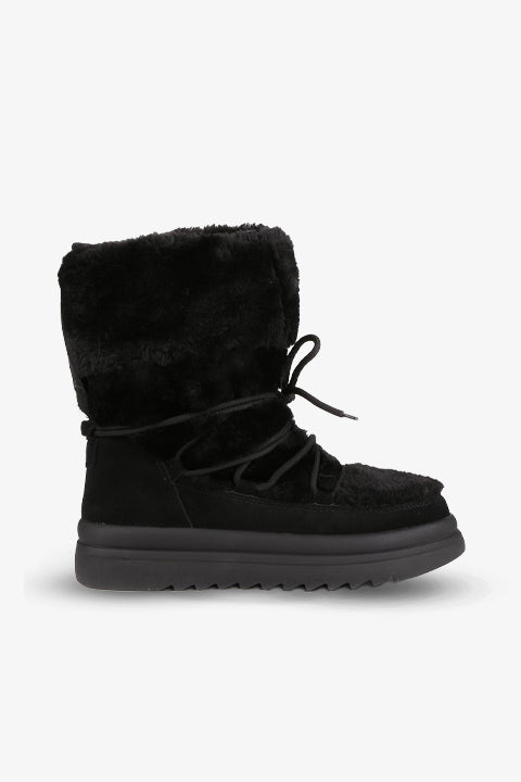 Stato Hakiki Süet Deri Kadın Bot Siyah