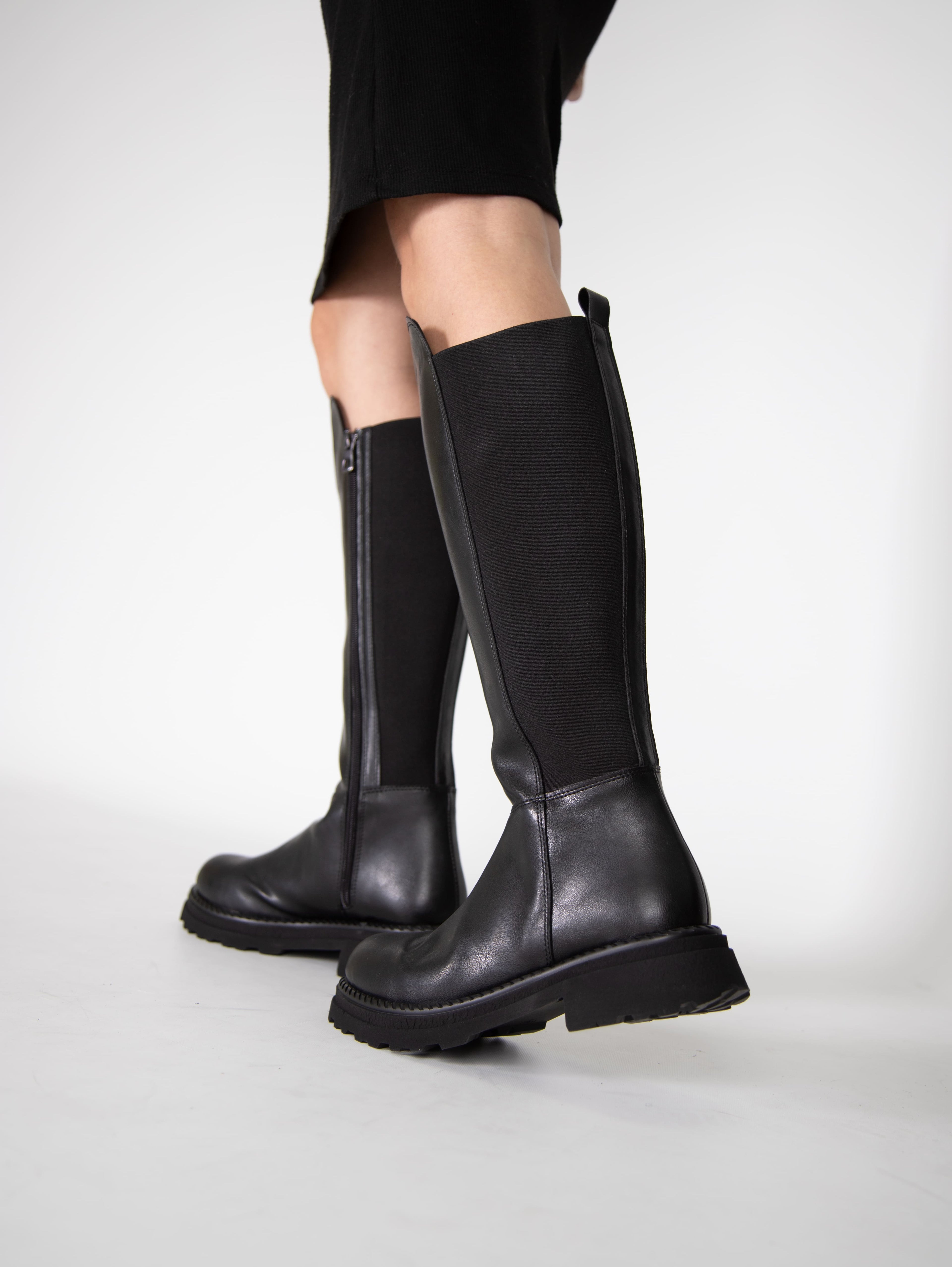 Stato Kadın Rugan Çizme Bot Siyah