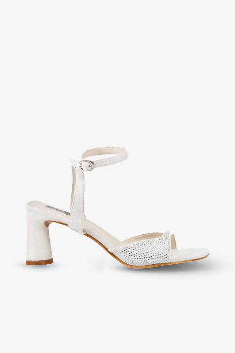 Stato Kadın Topuklu Sandalet Beyaz